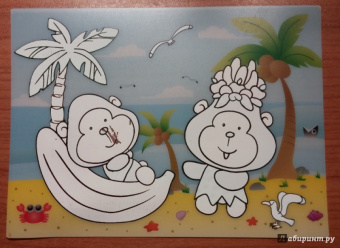 Водная раскраска "Обезьянки" (AP-4001H)