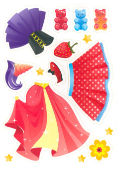 Веселый конструктор из наклеек. Для девочек