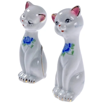 Набор из 2-х фигурок "Кошечка", 6*6*14 см.(2 кошечки)