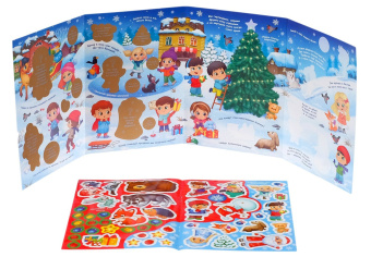 Зимние загадки. Книга со скретч-слоем и многоразовыми наклейками