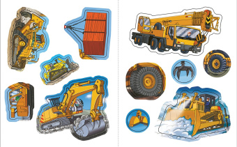 Строительные машины (с наклейками)