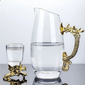 Подарочный набор / Графин и рюмки-перевертыши с знаками зодиака (прозрачный)