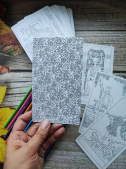 Дмитрий Воронцов: Таро Уэйта в контурах. 78 карт для раскрашивания и медитации