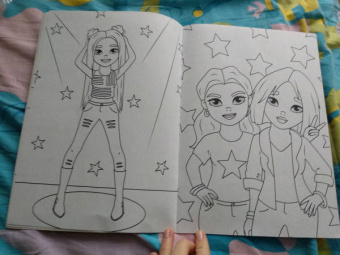 Раскраска "Классные девчонки", А4