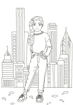 Раскраска. Аня