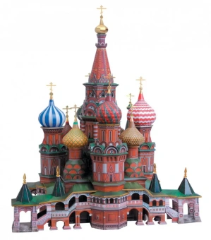 Умная бумага 3D Пазл Покровский Собор Храм Василия Блаженного
