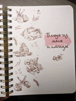 Книга для записи кулинарных рецептов Доска