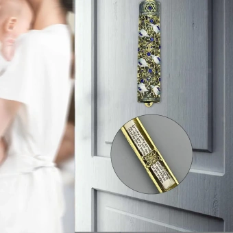 Баит Мезуза свиток с футляром, Еврейский символ веры для дома Иудаика