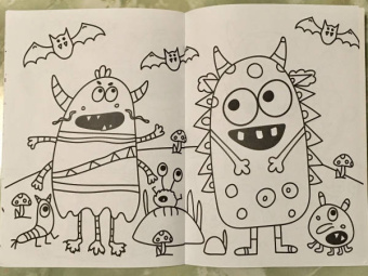 Раскраска "Монстрики", А4