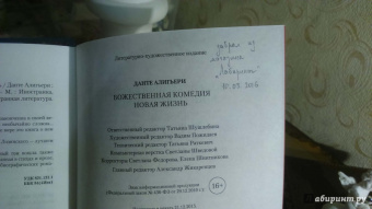 Данте Алигьери: Божественная Комедия. Новая Жизнь