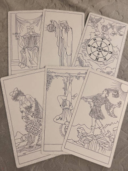 Дмитрий Воронцов: Таро Уэйта в контурах. 78 карт для раскрашивания и медитации