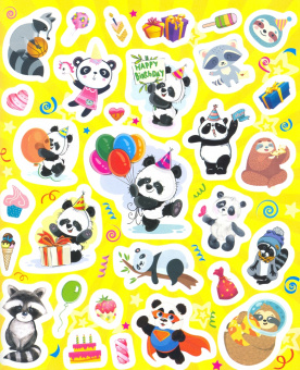 Панды, еноты и ленивцы на дне рождения