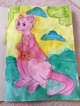 Раскраска "В зоопарке", А4