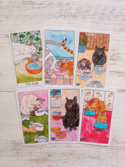 Котт Линн: Cat Tarot. Таро Котиков, 78 карт и руководство в подарочном футляре
