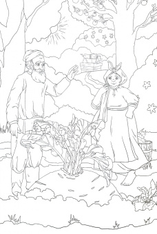 Раскраска со сказками. Репка. Теремок