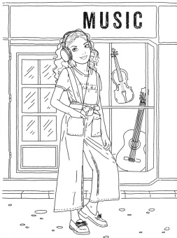 Раскраска для девочек. 100% стильная