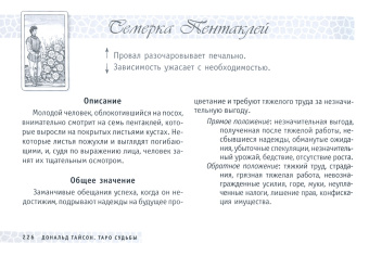 Дональд Тайсон: Таро судьбы. Уникальная система экспресс-гадания Райдера - Уэйта (брошюра)