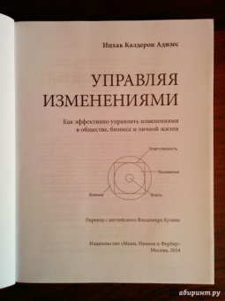 Ицхак Адизес: Управляя изменениями. Как эффективно управлять изменениями в обществе, бизнесе и личной жизни