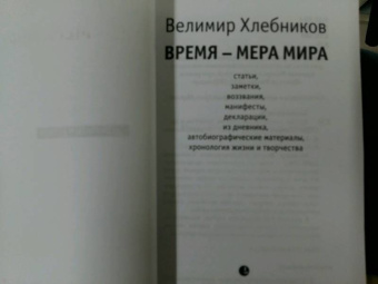 Велимир Хлебников: Время - мера мира. Статьи, заметки и др.