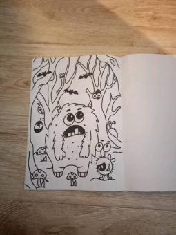 Раскраска А4. Монстрики