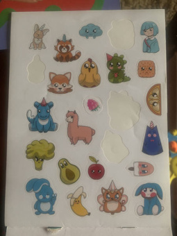 100 наклеек. Няшки