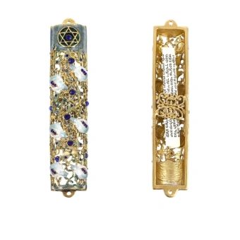 Баит Мезуза свиток с футляром, Еврейский символ веры для дома Иудаика