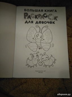 Большая книга раскрасок для девочек