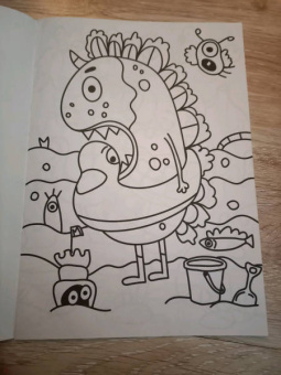 Раскраска А4. Монстрики