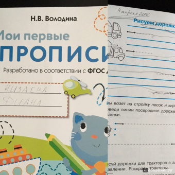 Наталия Володина: Мои первые прописи. Выпуск 1. Дорожки и линии. ФГОС ДО
