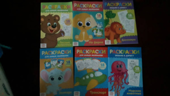 Раскраски в дорогу, набор из 6 штук