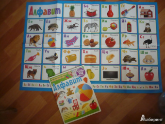 Алфавит. Развивающая книжка с наклейками