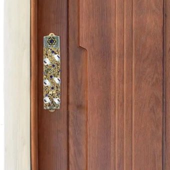 Баит Мезуза свиток с футляром, Еврейский символ веры для дома Иудаика