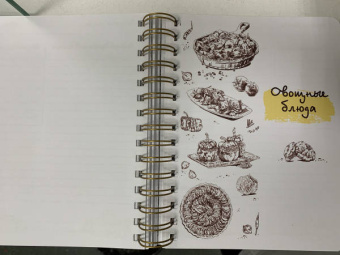 Книга для записи кулинарных рецептов Салат