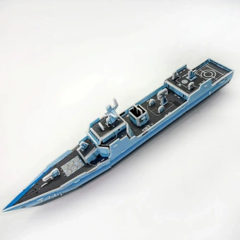 Картонный 3D пазл "Боевой корабль"