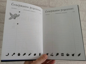 Неофициальная книга для записи рецептов Гарри Поттера