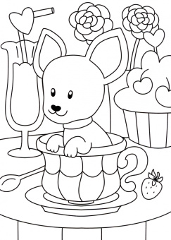 Разукрашка. Кошечки и собачки