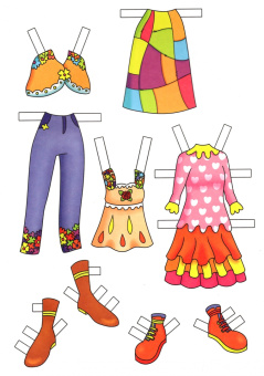 Аниме куколки. Вырежи и одень!