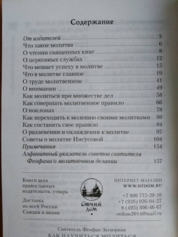 Феофан Святитель: Как научиться молиться