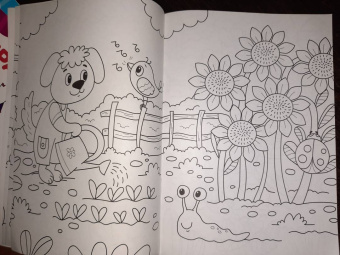 Раскраска А4. В огороде