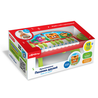 Музыкальная игрушка Азбукварик "Мультипианино "Песенки друзей" "