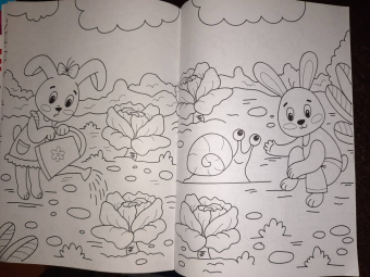 Раскраска А4. В огороде