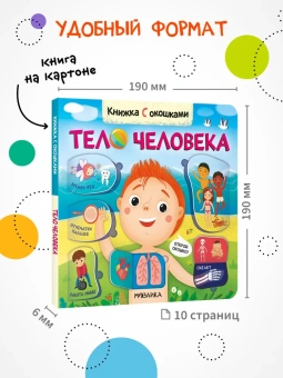 Мозалева Ольга: Книжки с окошками. Тело человека
