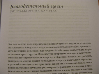 Мишель Пастуро: Желтый. История цвета
