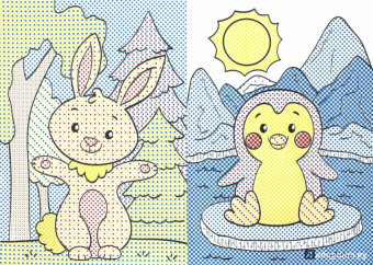 Зверушки. Книжка-раскраска