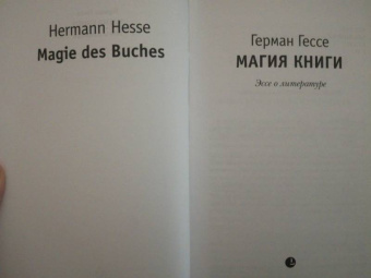 Герман Гессе: Магия книги. Эссе о литературе