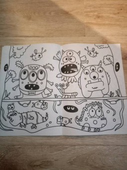 Раскраска А4. Монстрики