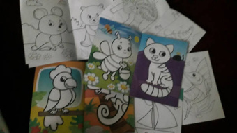 Раскраски в дорогу, набор из 6 штук