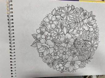 Раскраска антистресс. Цветы прокрастинации