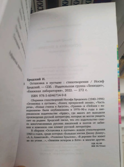 Иосиф Бродский: Остановка в пустыне