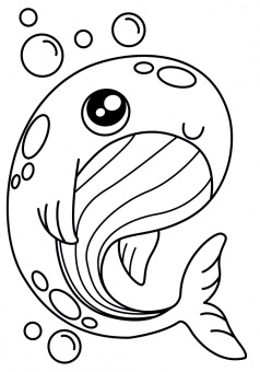 Раскраска с мелками. Подводный мир